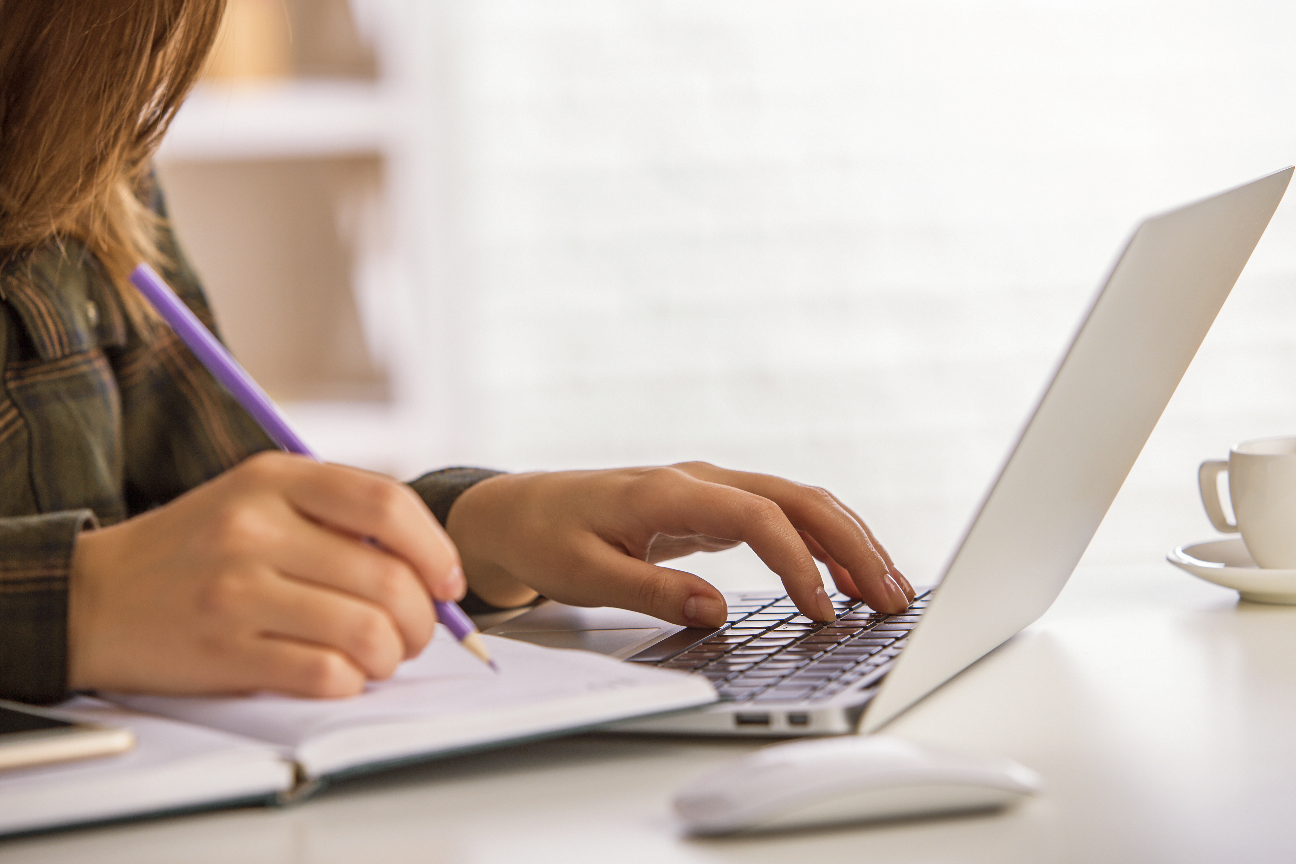 student on laptop